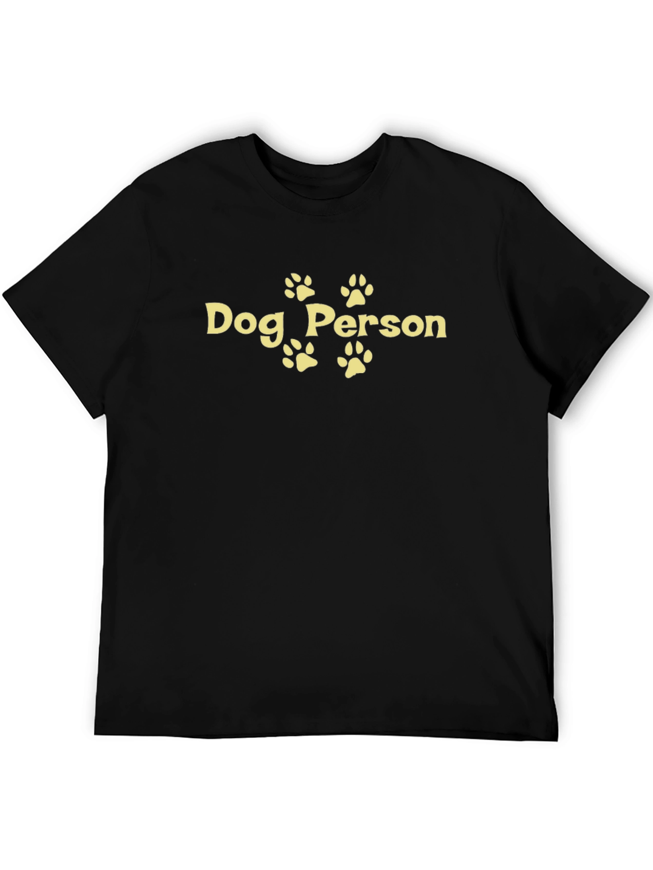 Dog Person Graphic Tee - Black Casual Fit