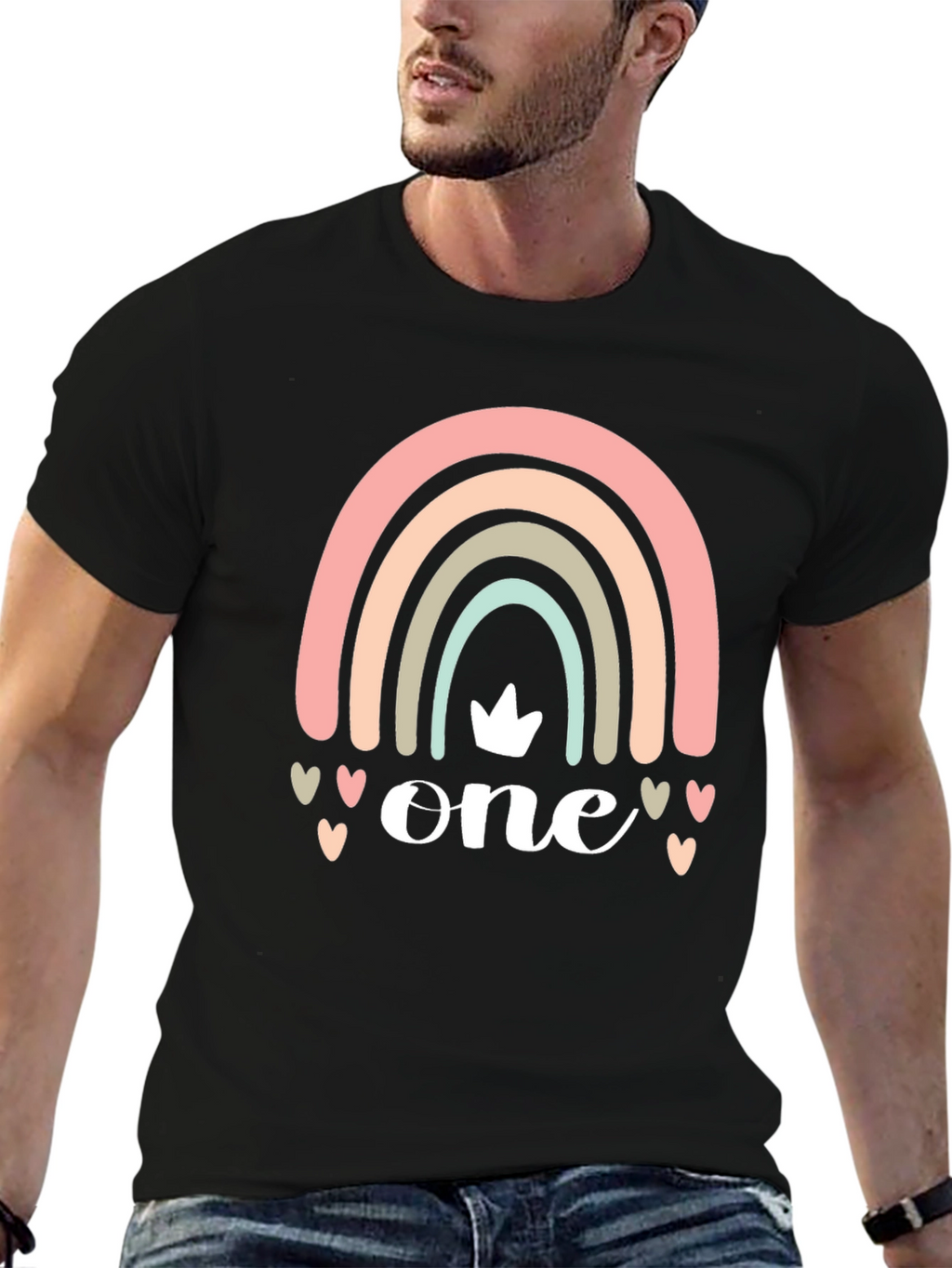 Rainbow One Birthday T-Shirt