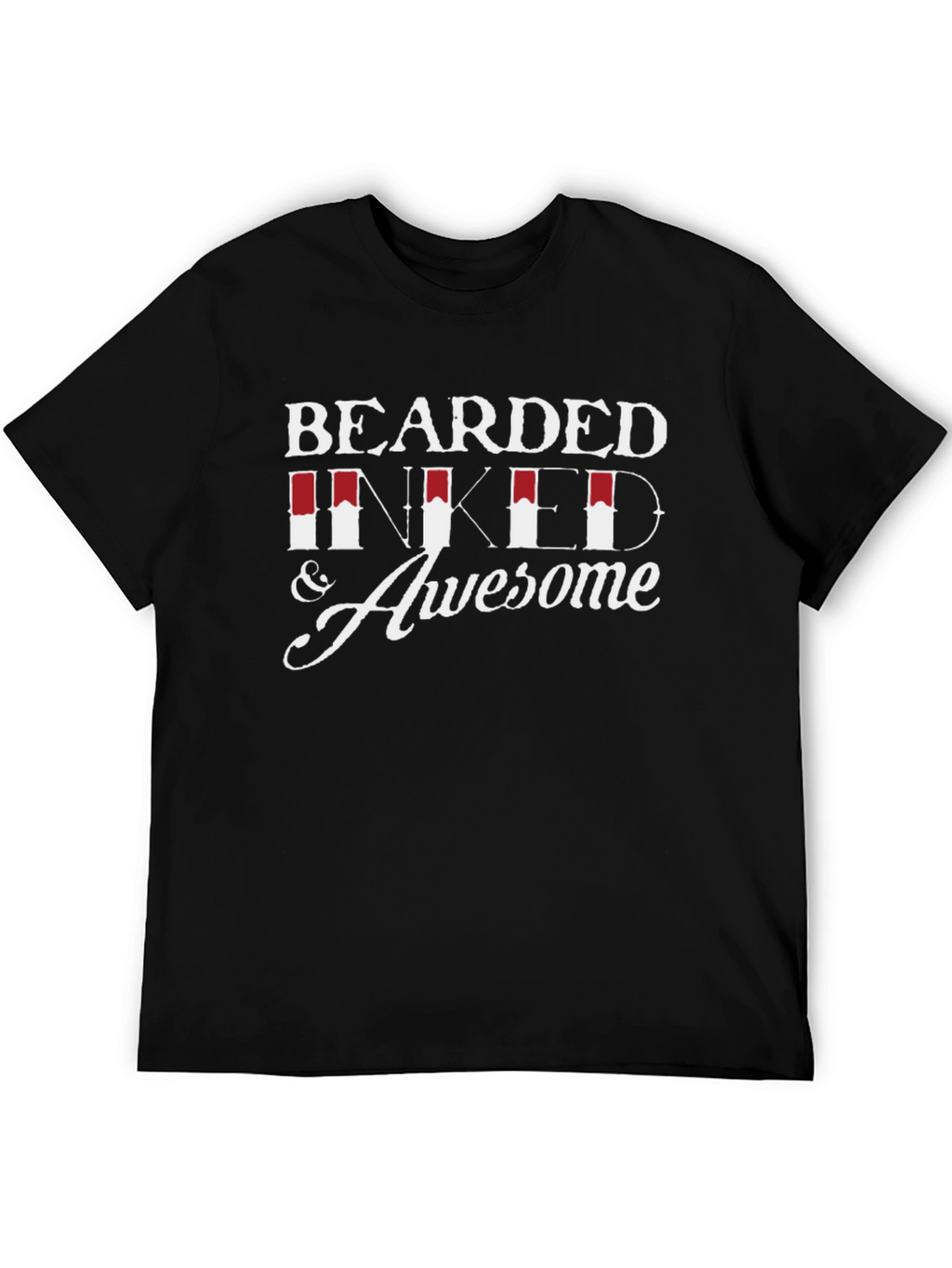 Bearded Inked & Awesome Graphic T-Shirt