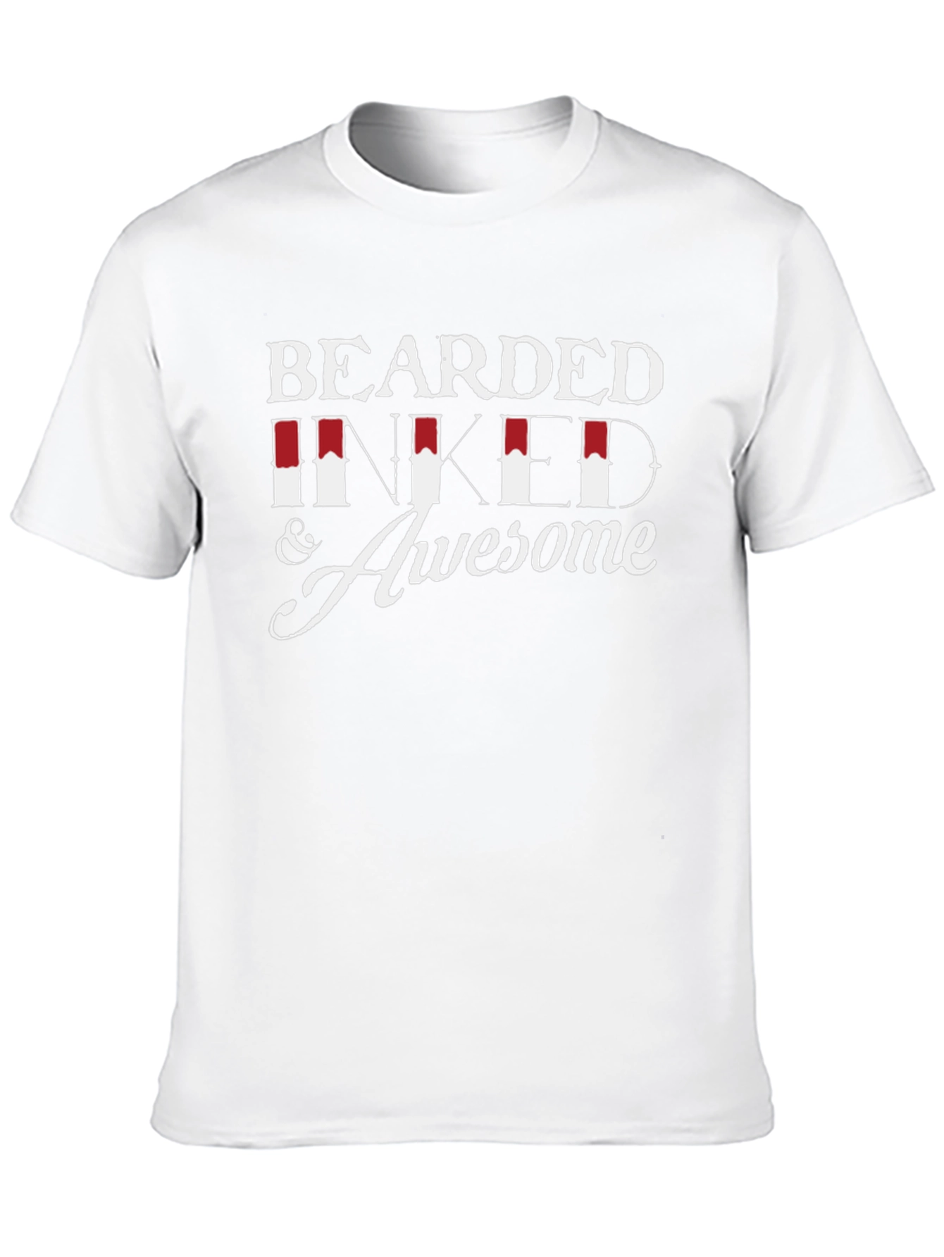 Bearded Inked & Awesome Graphic T-Shirt