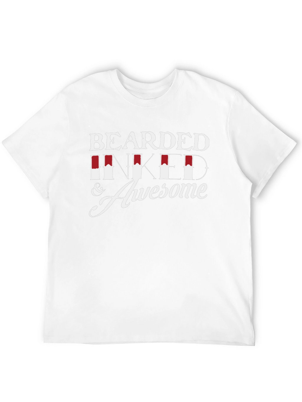 Bearded Inked & Awesome Graphic T-Shirt