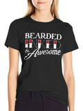Bearded Inked & Awesome Graphic T-Shirt