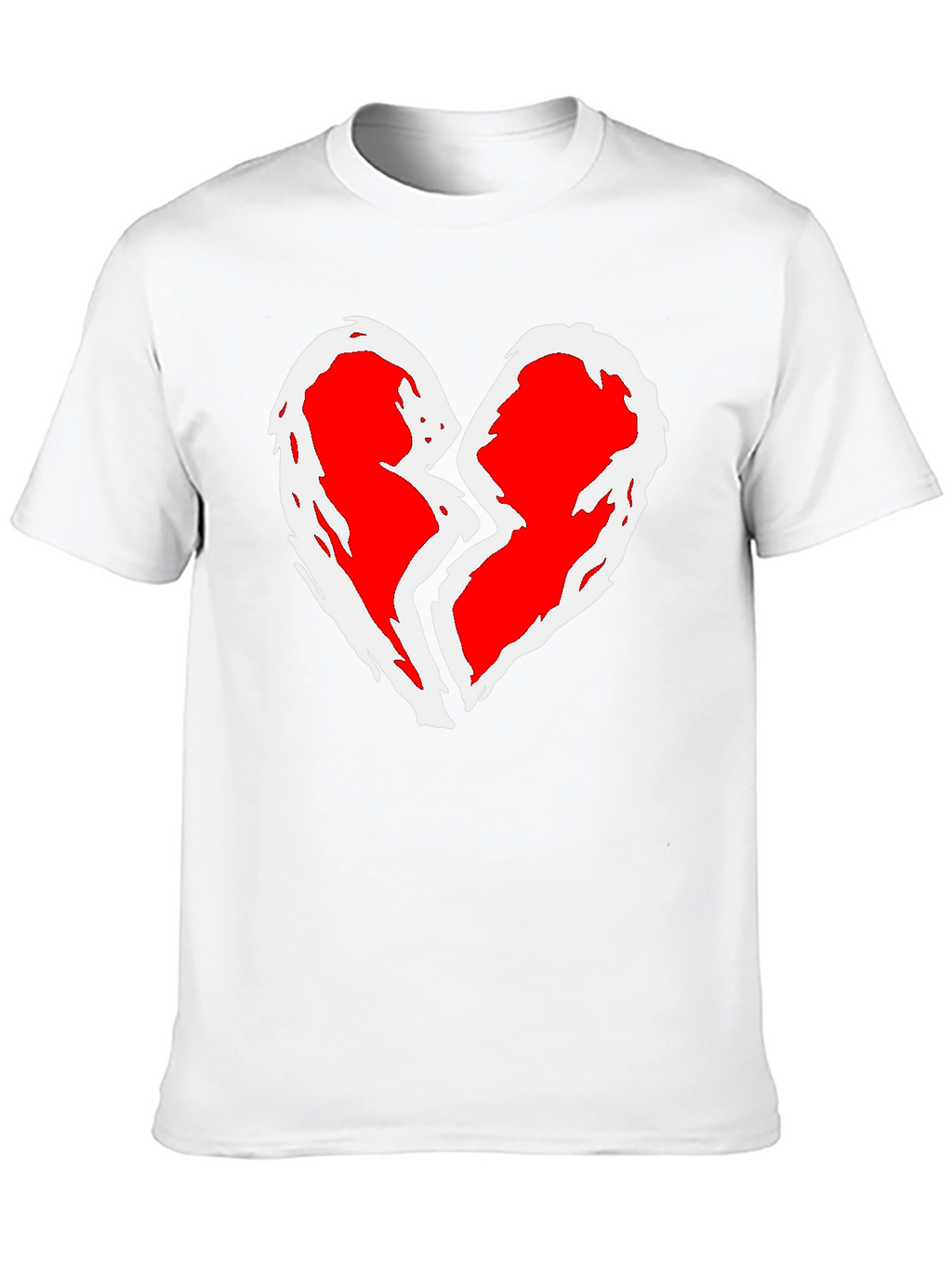 Broken Heart Graphic T-Shirt - Black Cotton Tee
