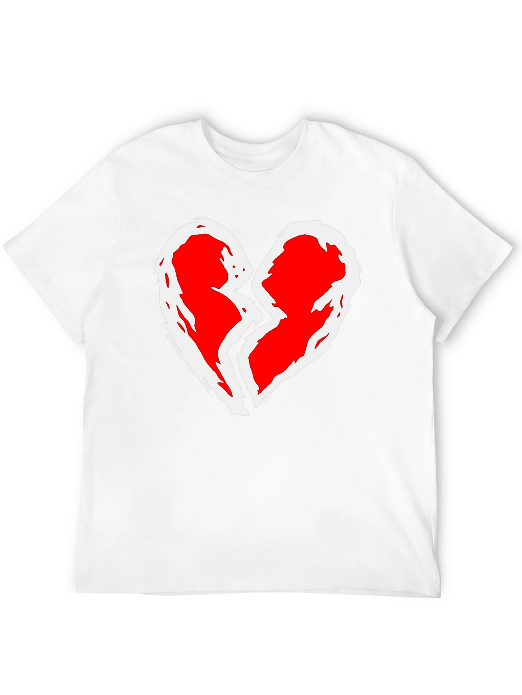 Broken Heart Graphic T-Shirt - Black Cotton Tee