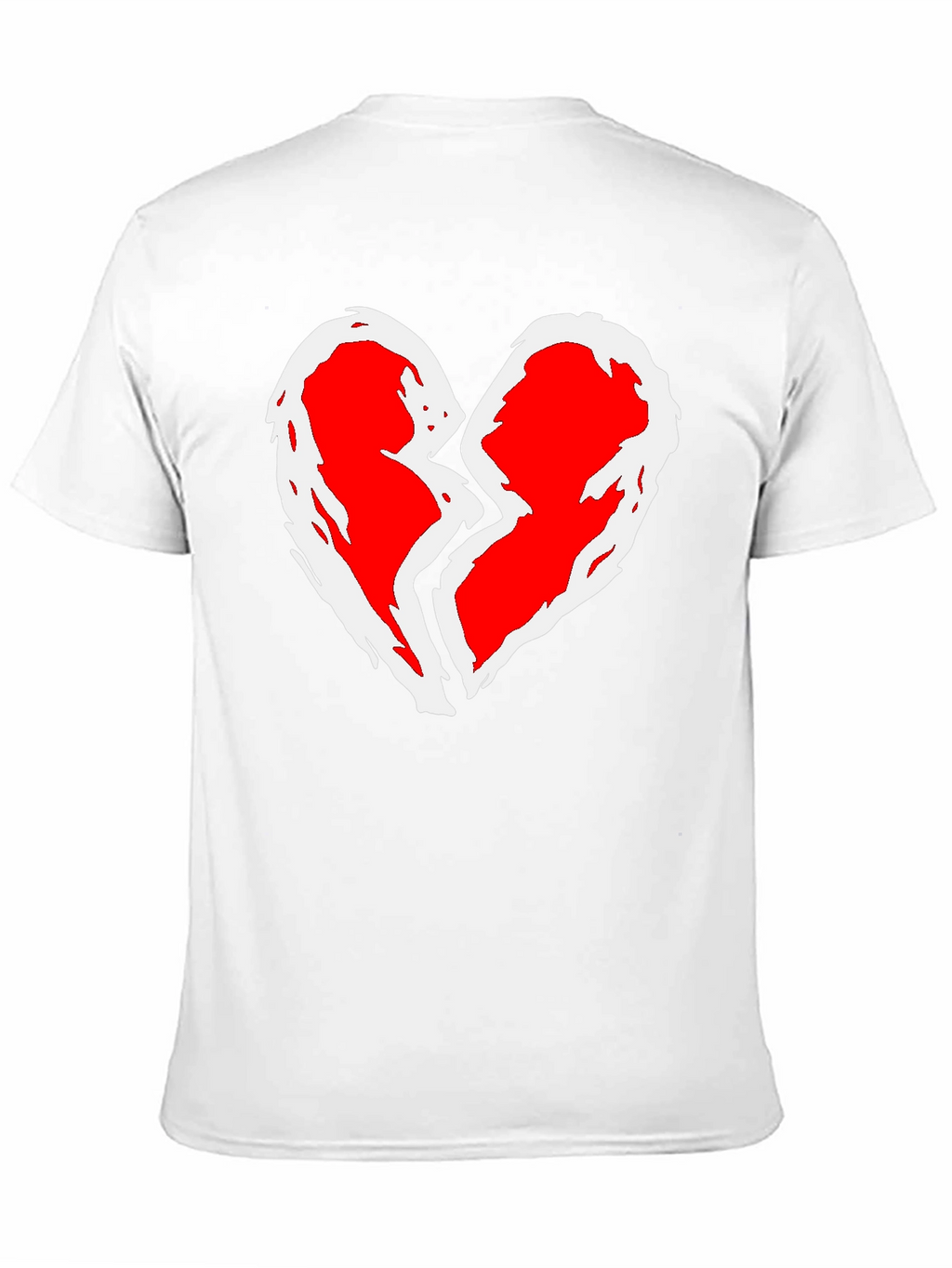 Broken Heart Graphic T-Shirt - Black Cotton Tee