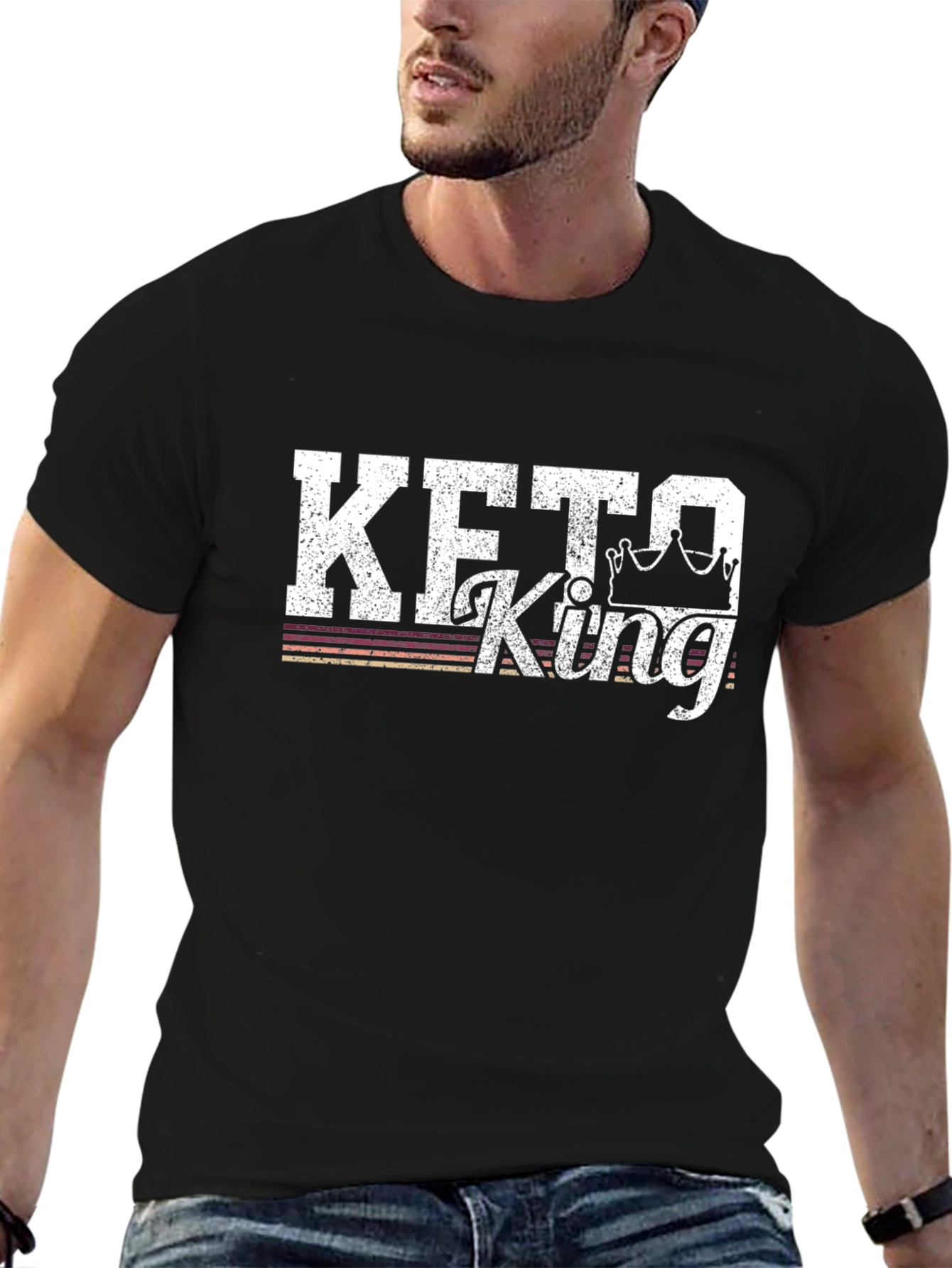 Keto King Graphic T-Shirt - Black