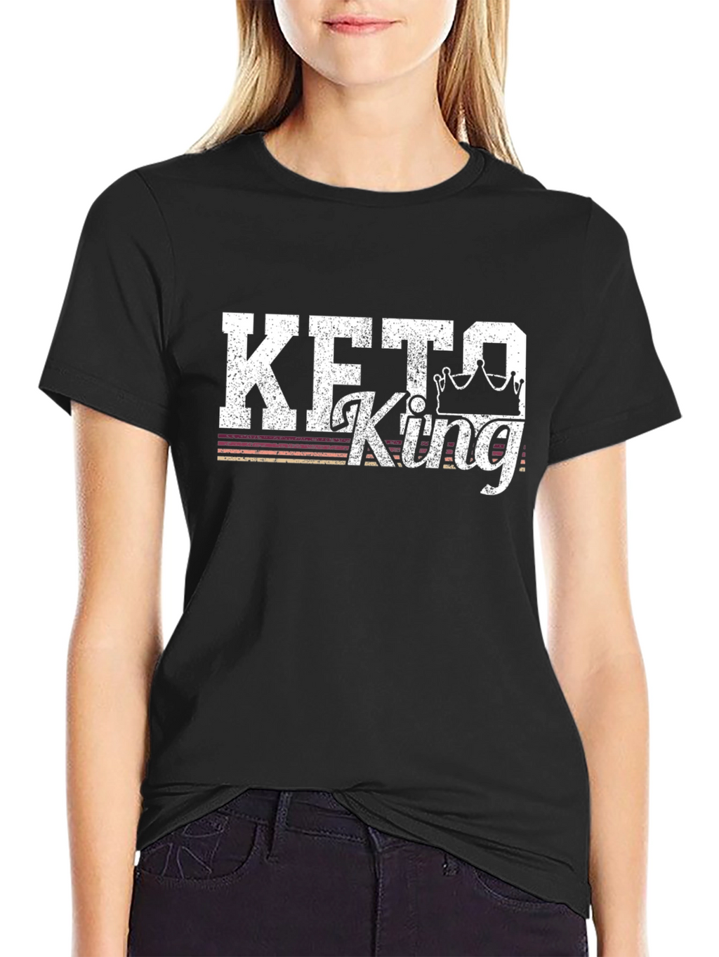 Keto King Graphic T-Shirt - Black