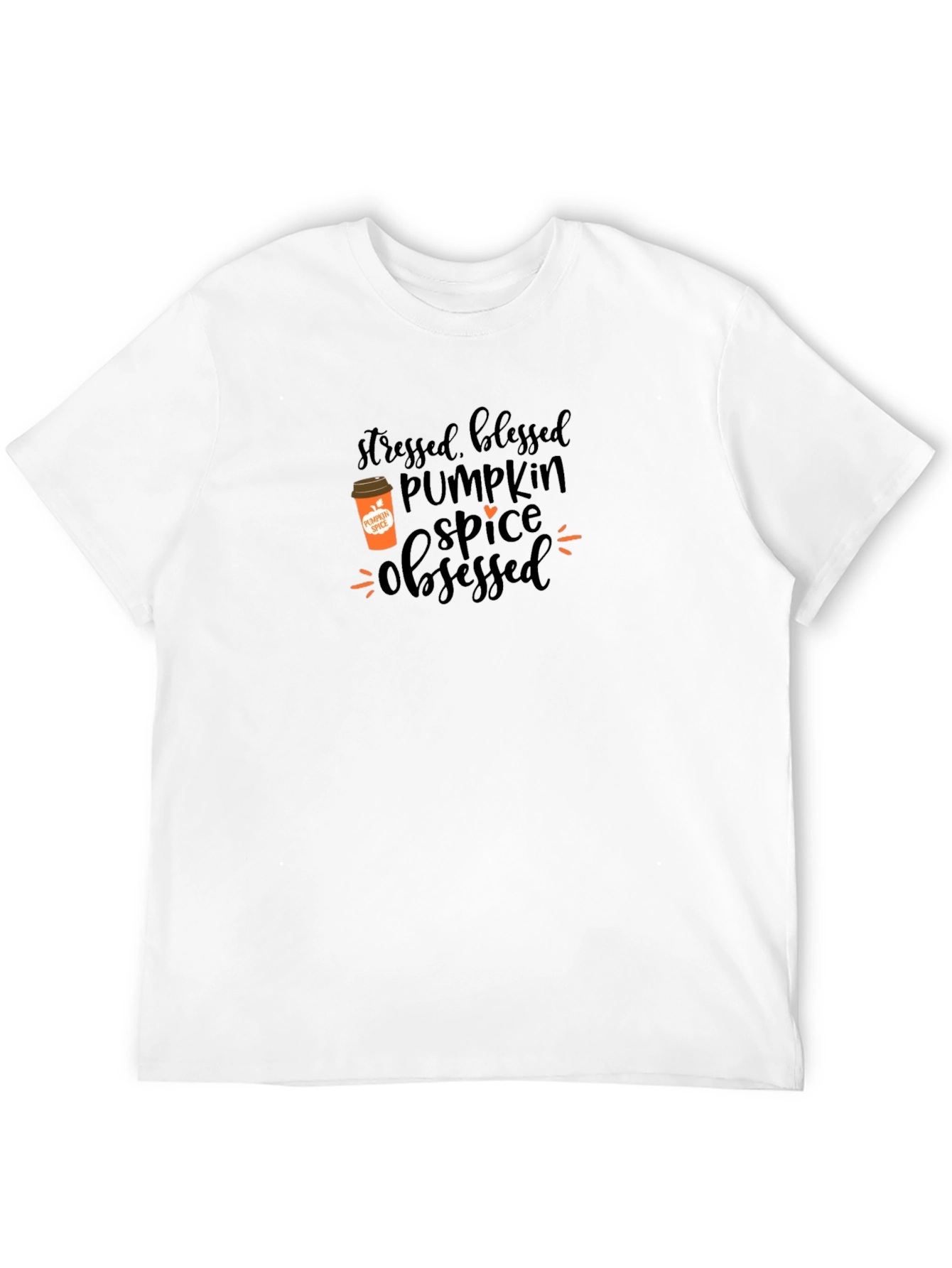 Stressed Blessed Pumpkin Spice Obsessed T-Shirt