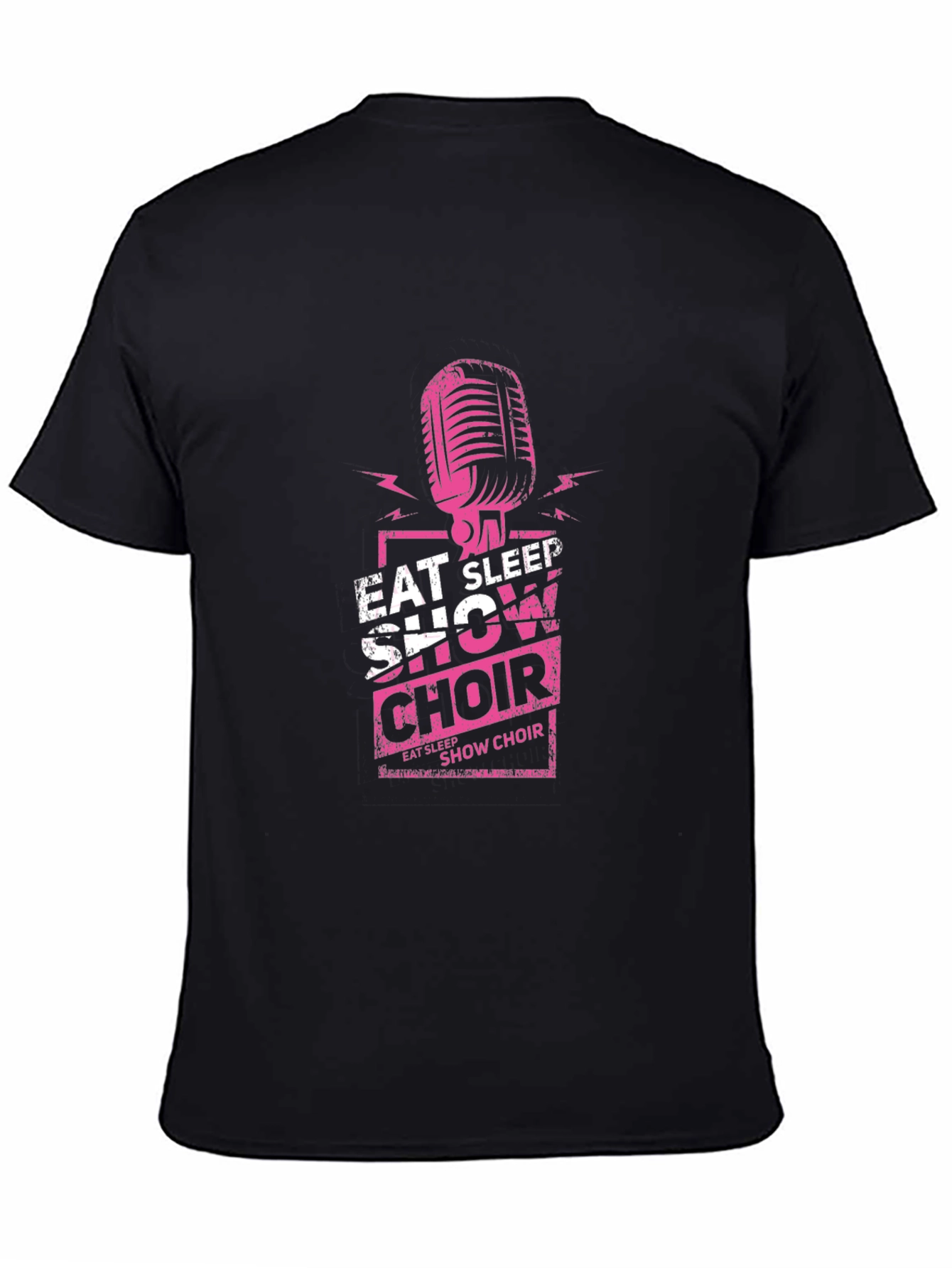 Eat Sleep Show Choir Black Graphic T-Shirt