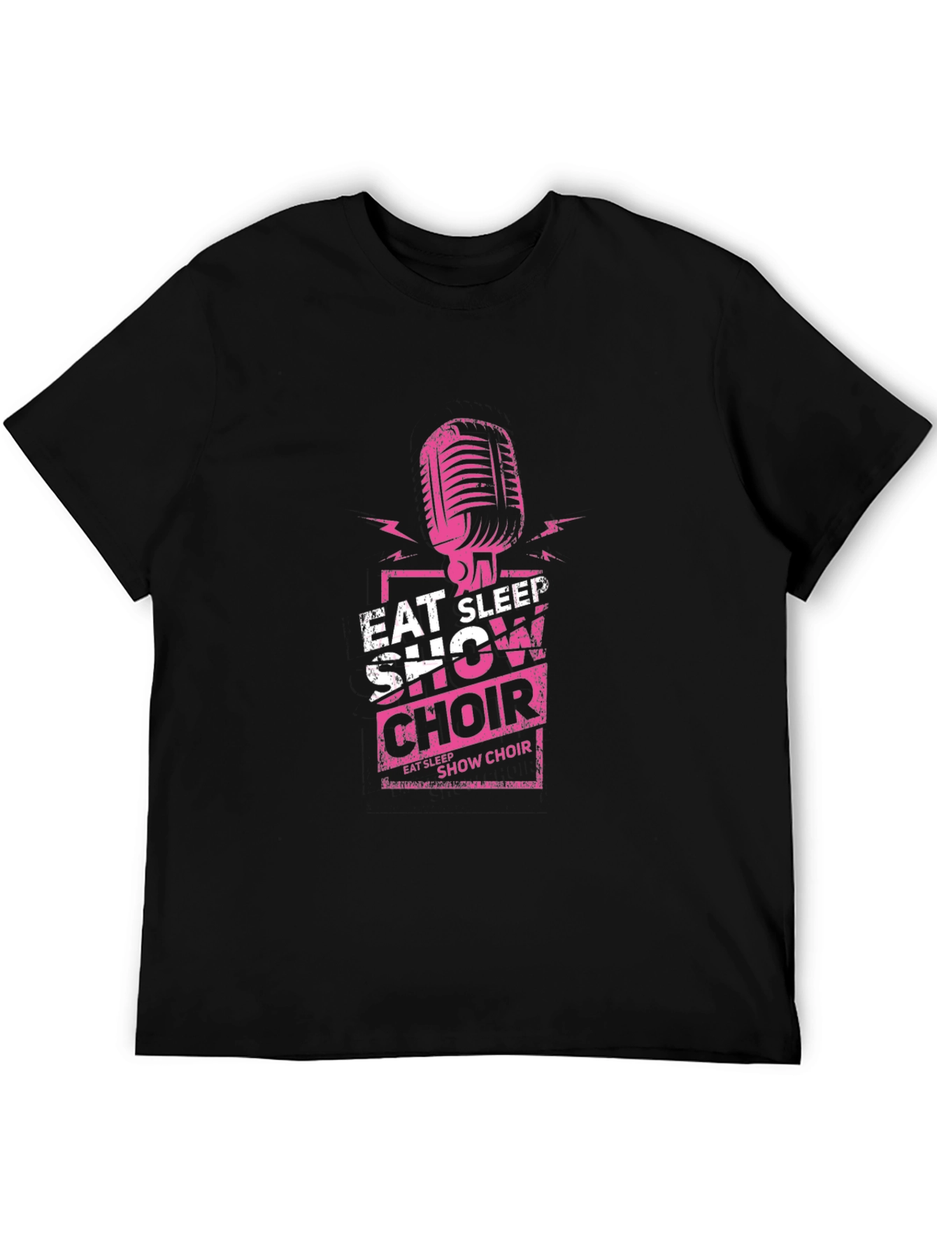 Eat Sleep Show Choir Black Graphic T-Shirt