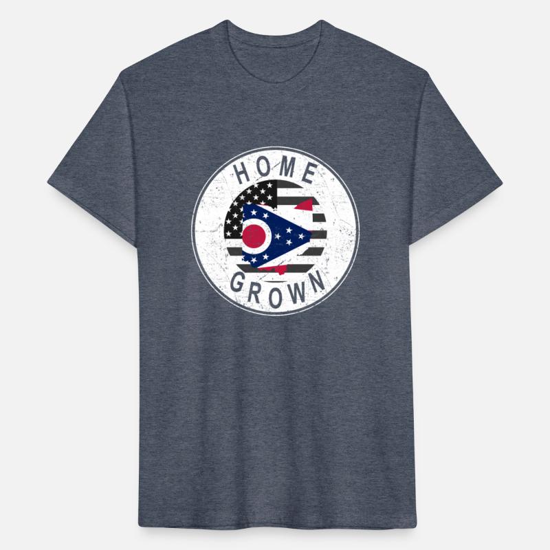 Land Map America US Flag Home Grown Ohio