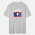 Laos Flag Distressed - Lao Flag