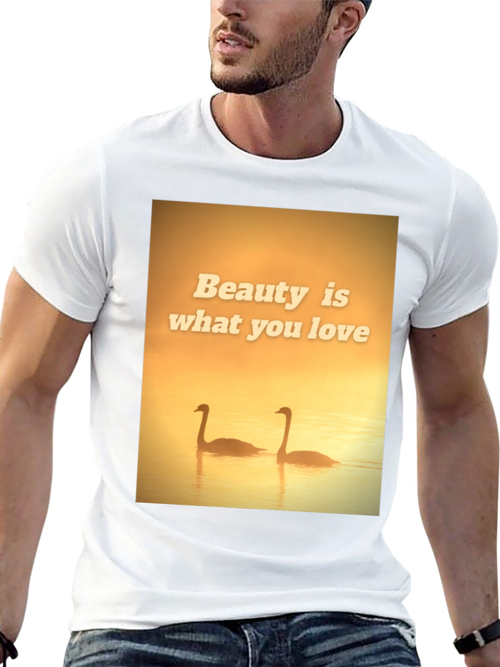 Beauty Swans Graphic T-Shirt