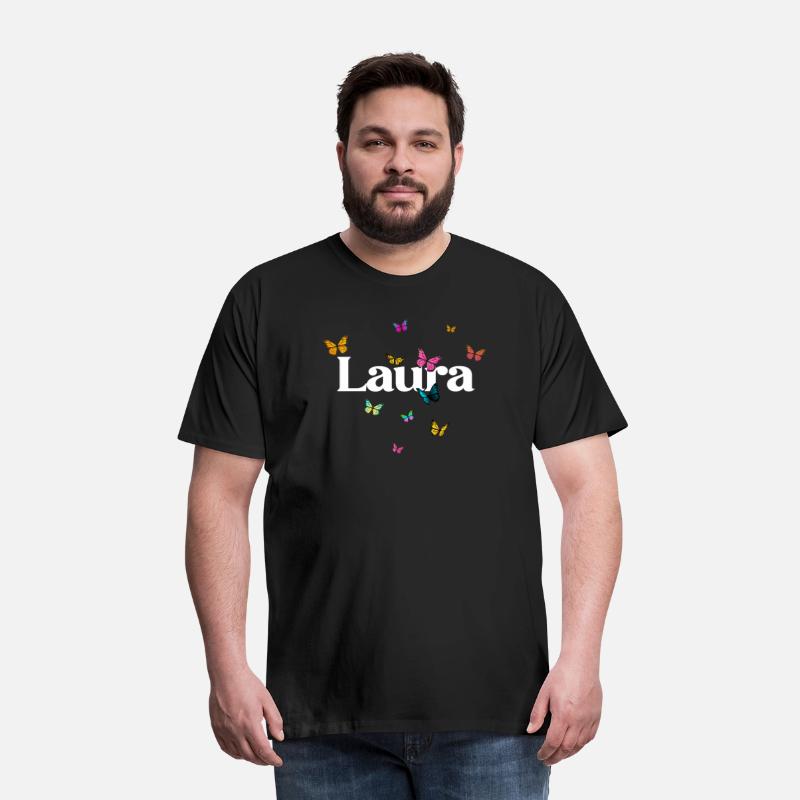 LAURA - beautiful girl name with cute butterflies