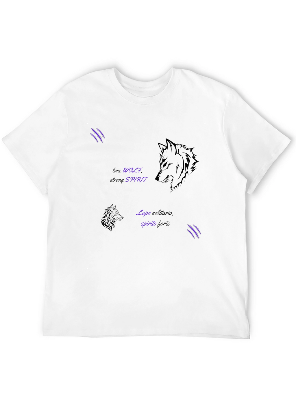 Lone Wolf Spirit Graphic Tee - Black