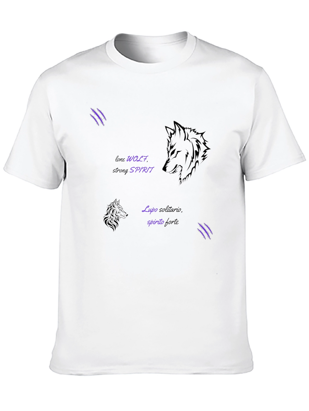Lone Wolf Spirit Graphic Tee - Black
