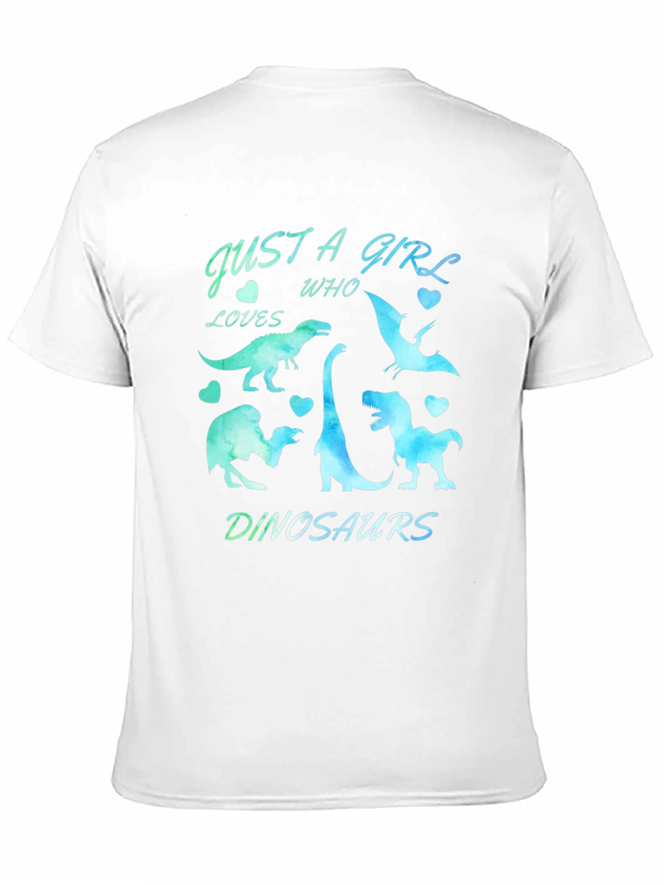 Girl Loves Dinosaurs Graphic Tee - Trendy Dinosaur Shirt