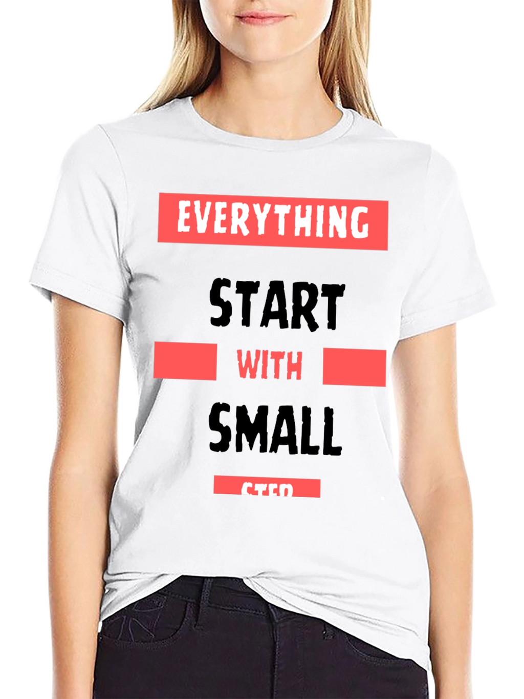 Motivational Small Steps Graphic T-Shirt