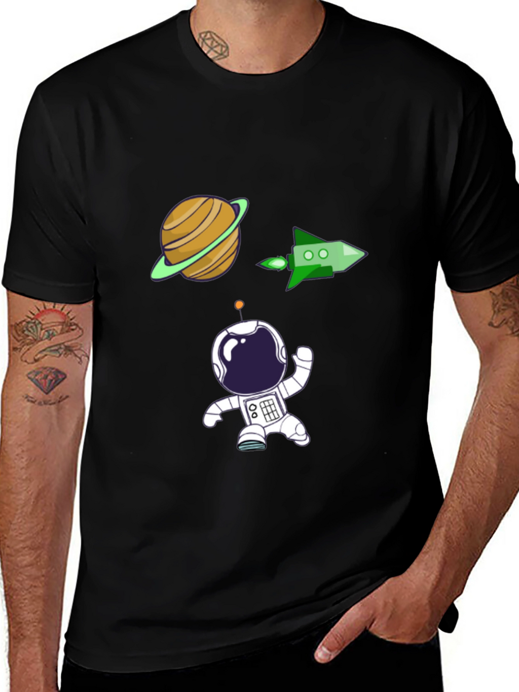Astronaut Graphic Tee - Space Adventure Shirt