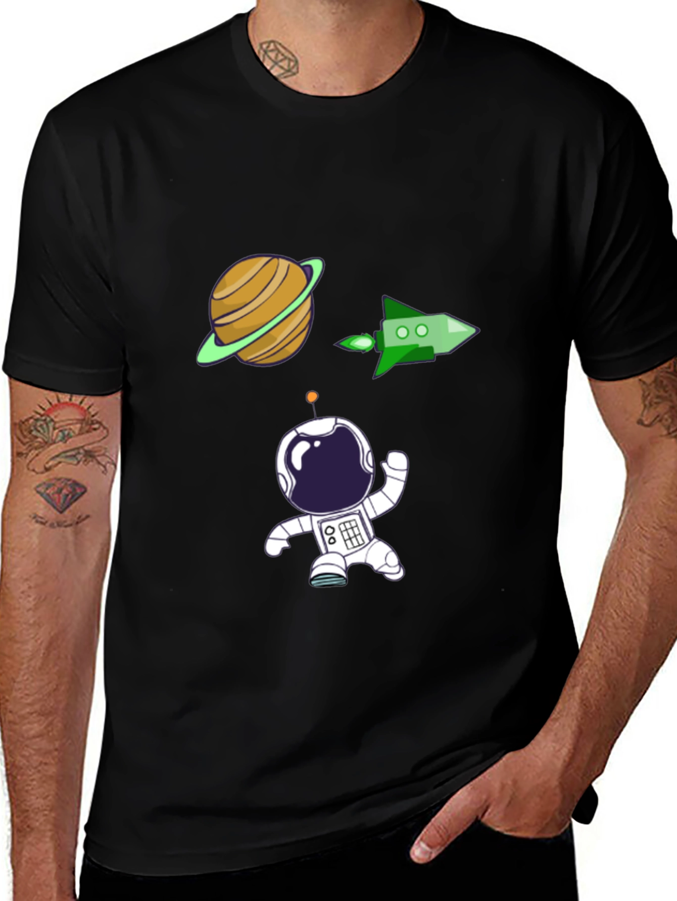 Astronaut Graphic Tee - Space Adventure Shirt