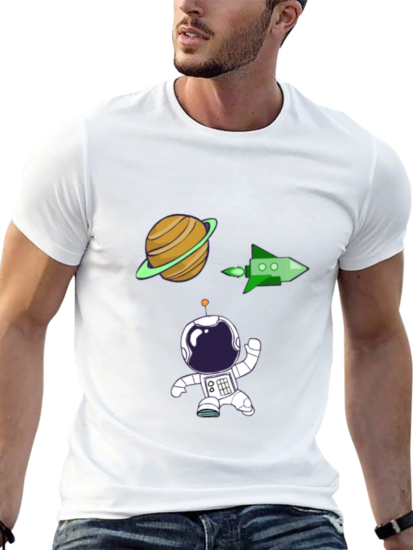 Astronaut Graphic Tee - Space Adventure Shirt