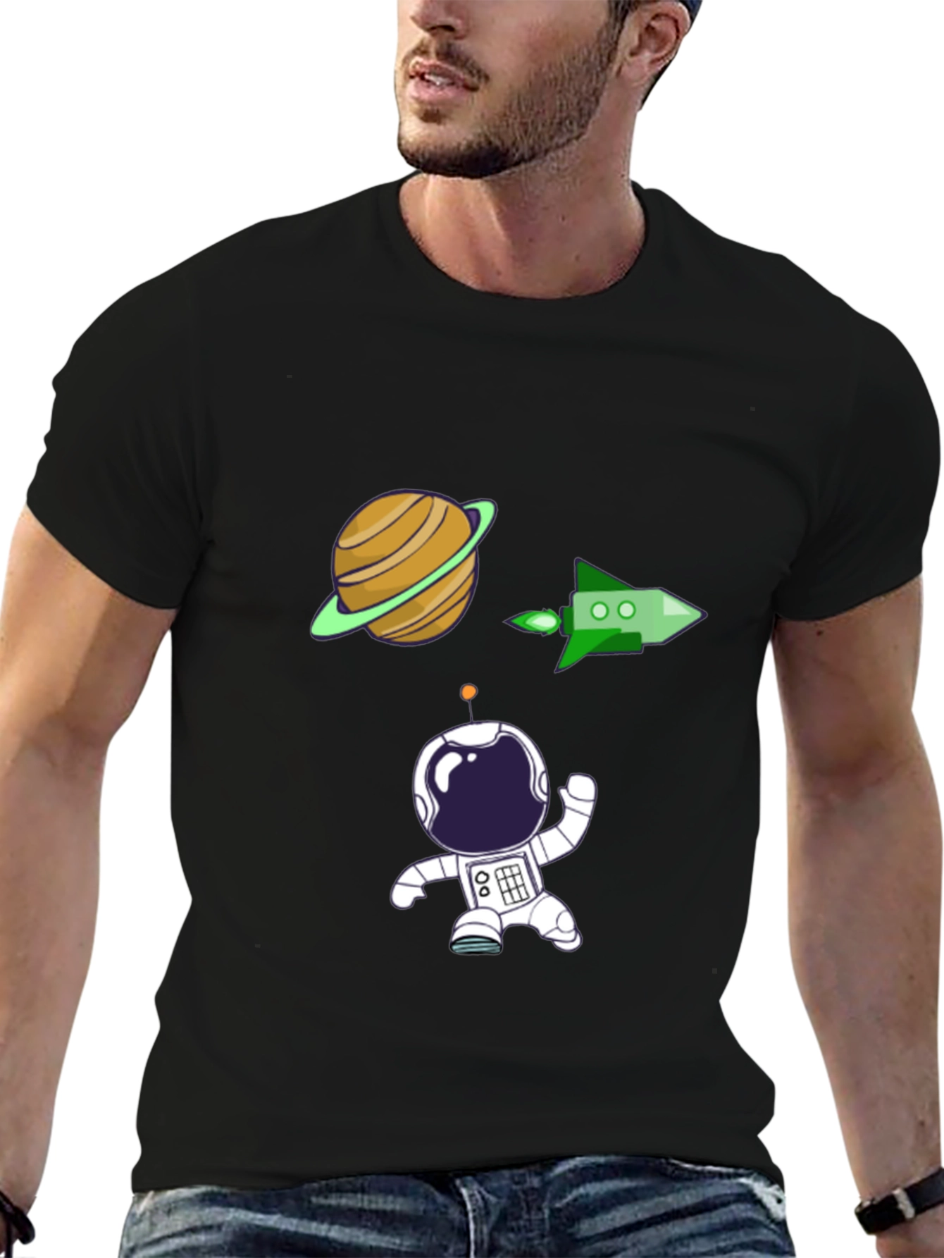 Astronaut Graphic Tee - Space Adventure Shirt