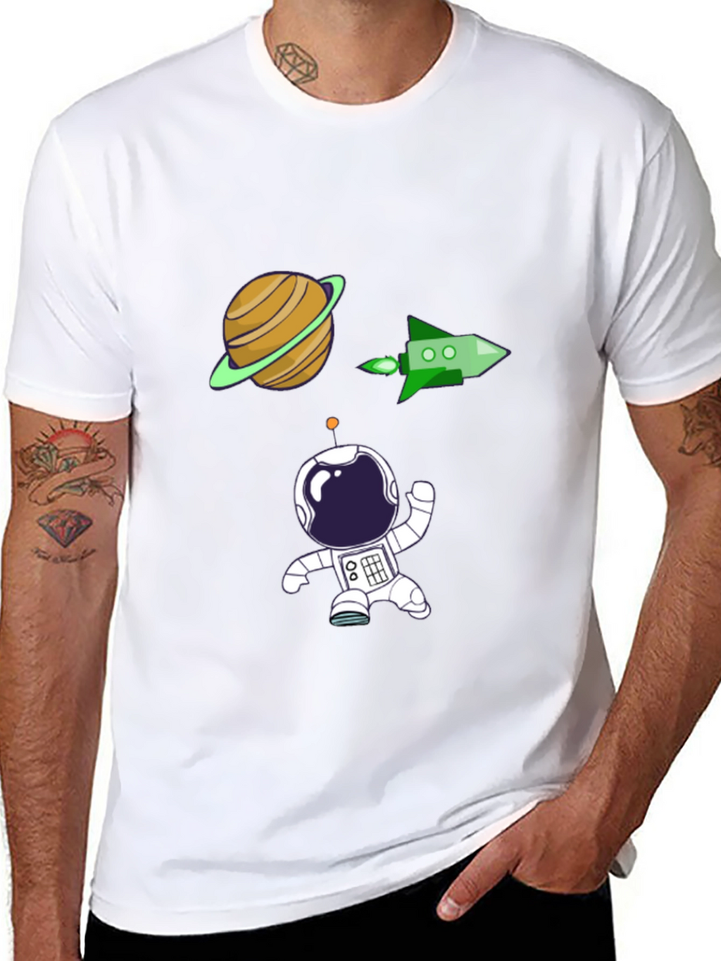 Astronaut Graphic Tee - Space Adventure Shirt
