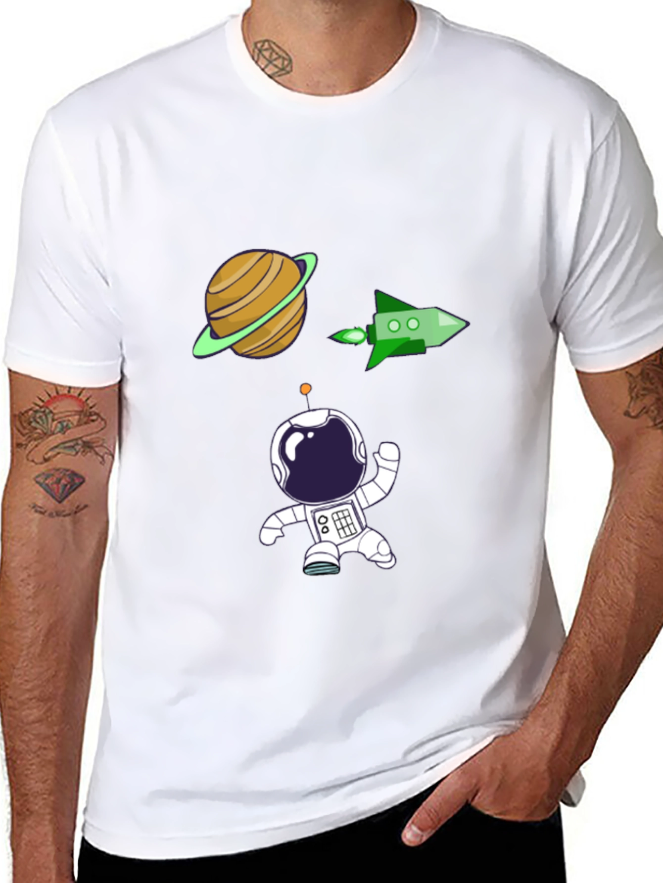Astronaut Graphic Tee - Space Adventure Shirt