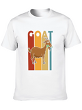 Retro GOAT Graphic T-Shirt - Farm Animal Tee