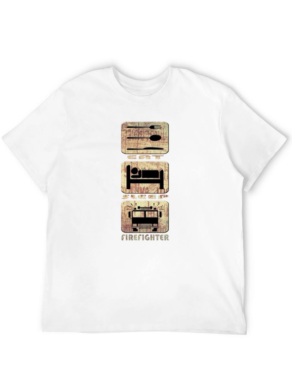 Eat Sleep Firefighter T-Shirt - Graphic Tee