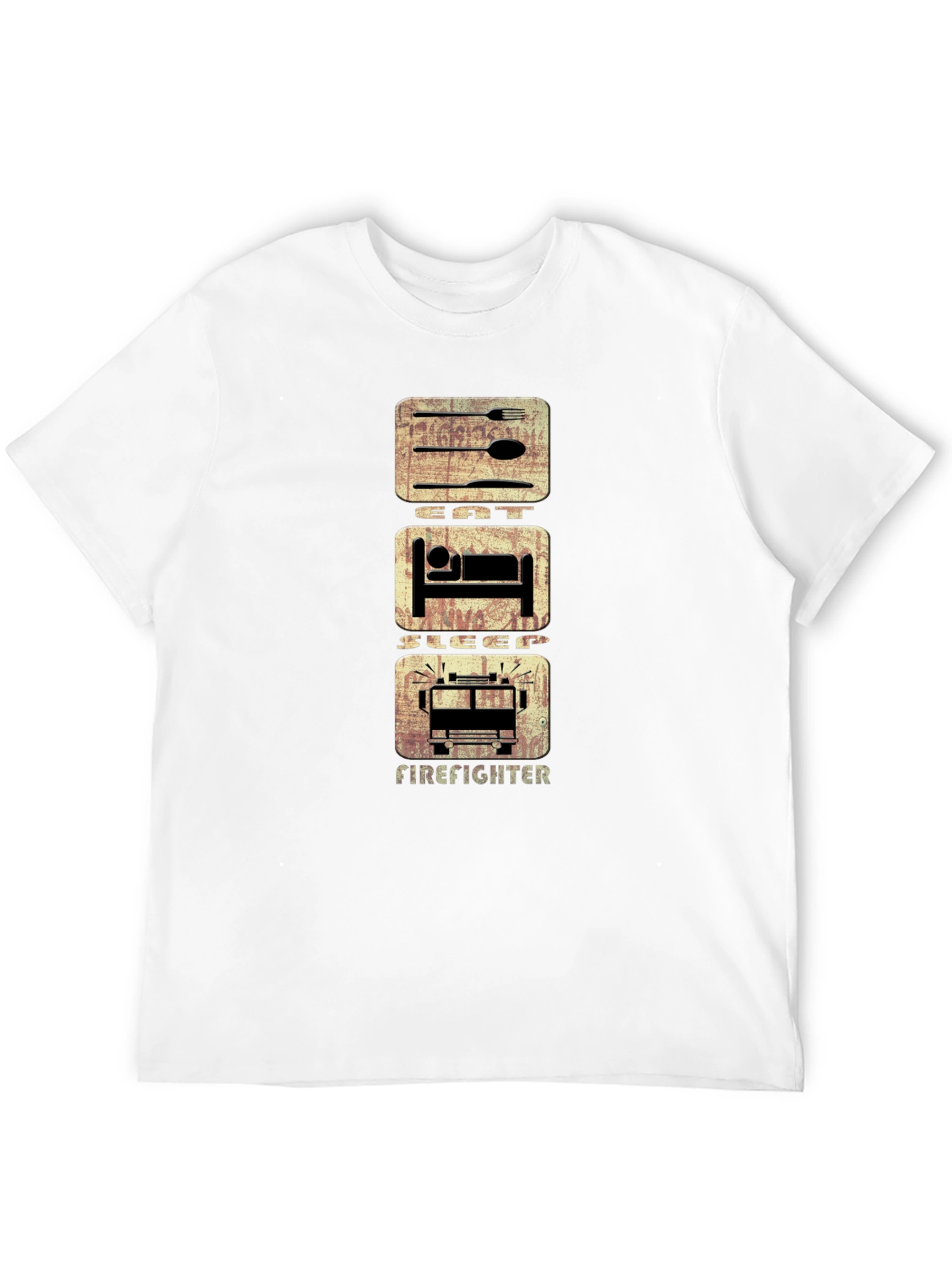 Eat Sleep Firefighter T-Shirt - Graphic Tee