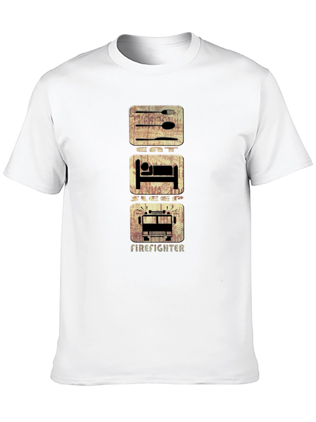 Eat Sleep Firefighter T-Shirt - Graphic Tee