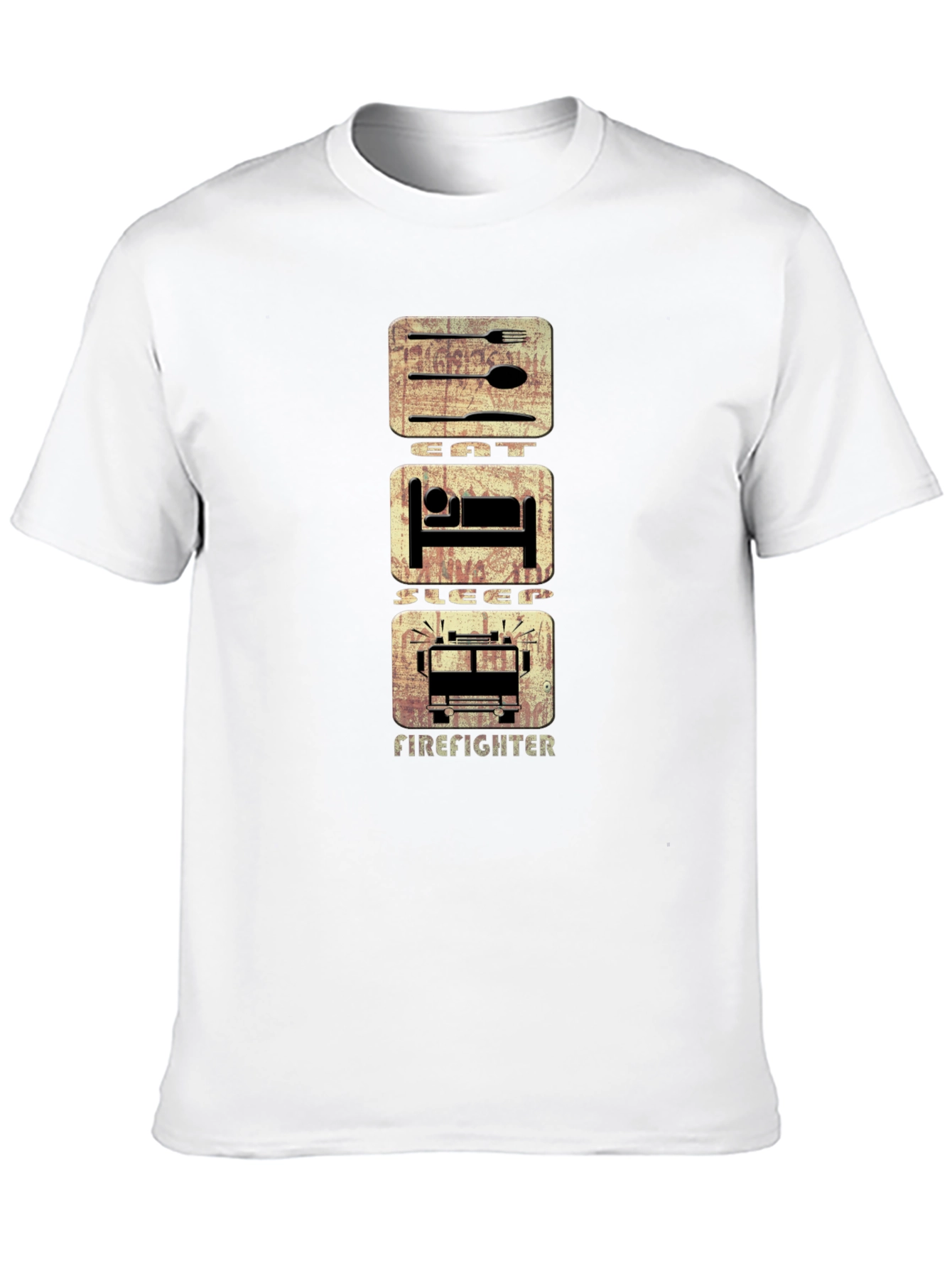 Eat Sleep Firefighter T-Shirt - Graphic Tee