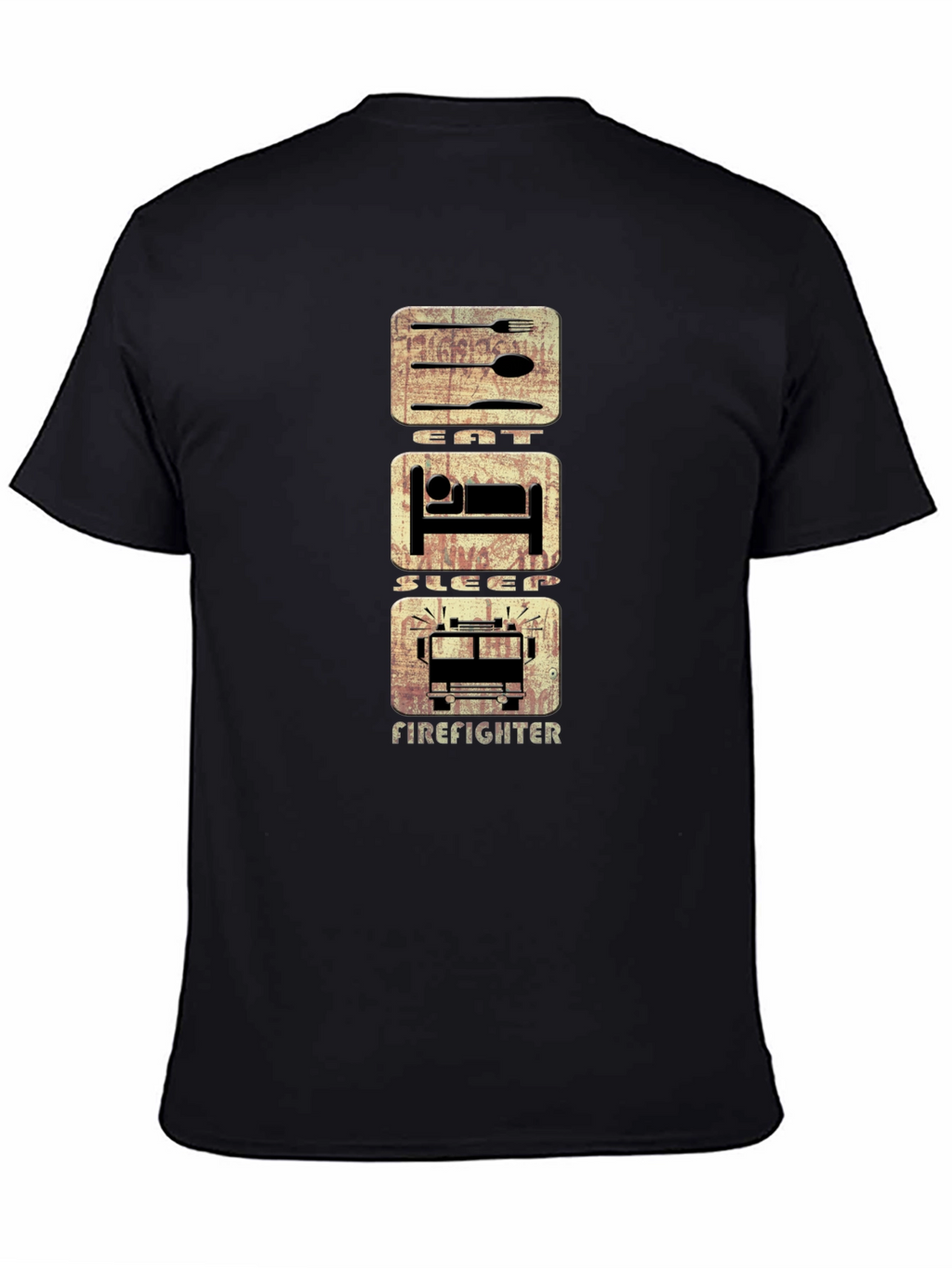 Eat Sleep Firefighter T-Shirt - Graphic Tee