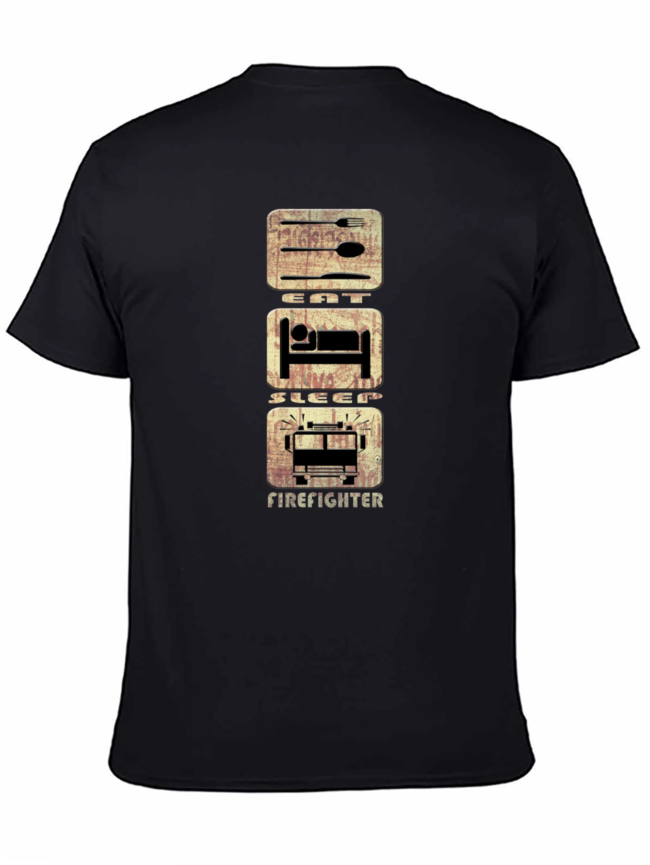 Eat Sleep Firefighter T-Shirt - Graphic Tee