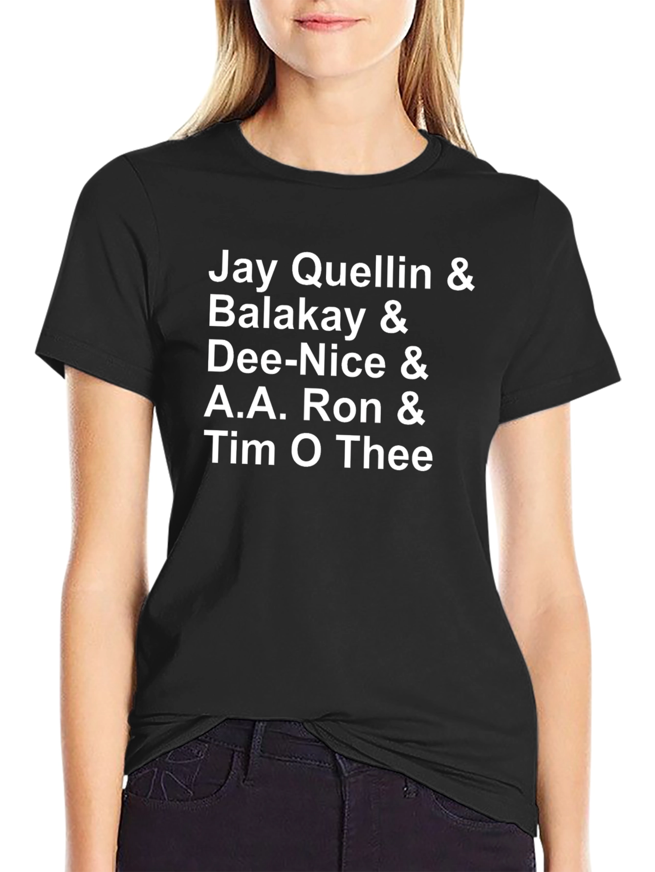 Jay Quellin & Crew Black Graphic Tee