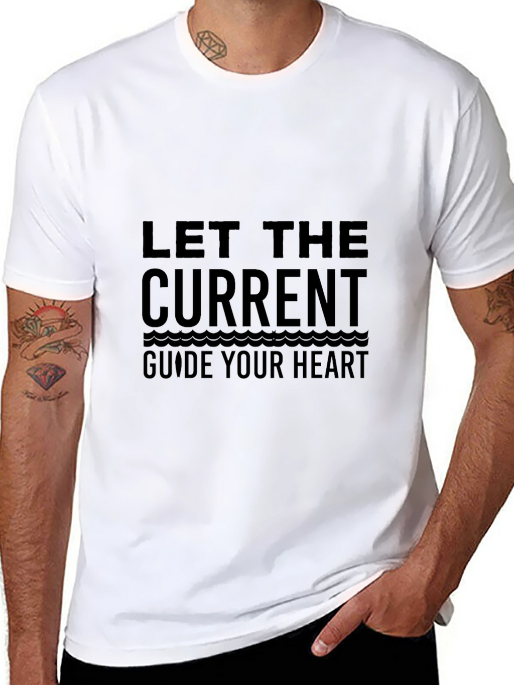 Let The Current Guide Your Heart Graphic T-Shirt