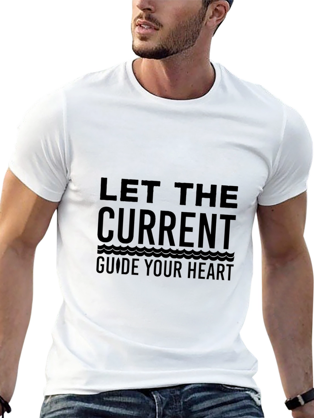 Let The Current Guide Your Heart Graphic T-Shirt