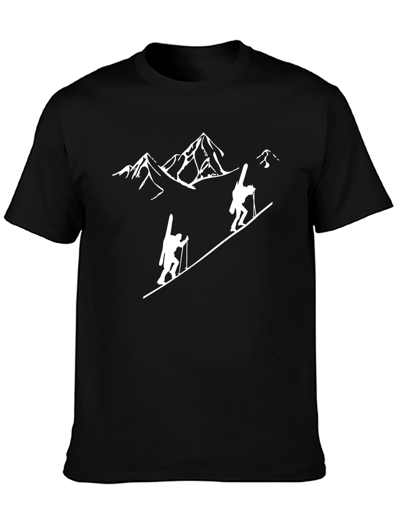 Mountain Climber Graphic Tee - Black