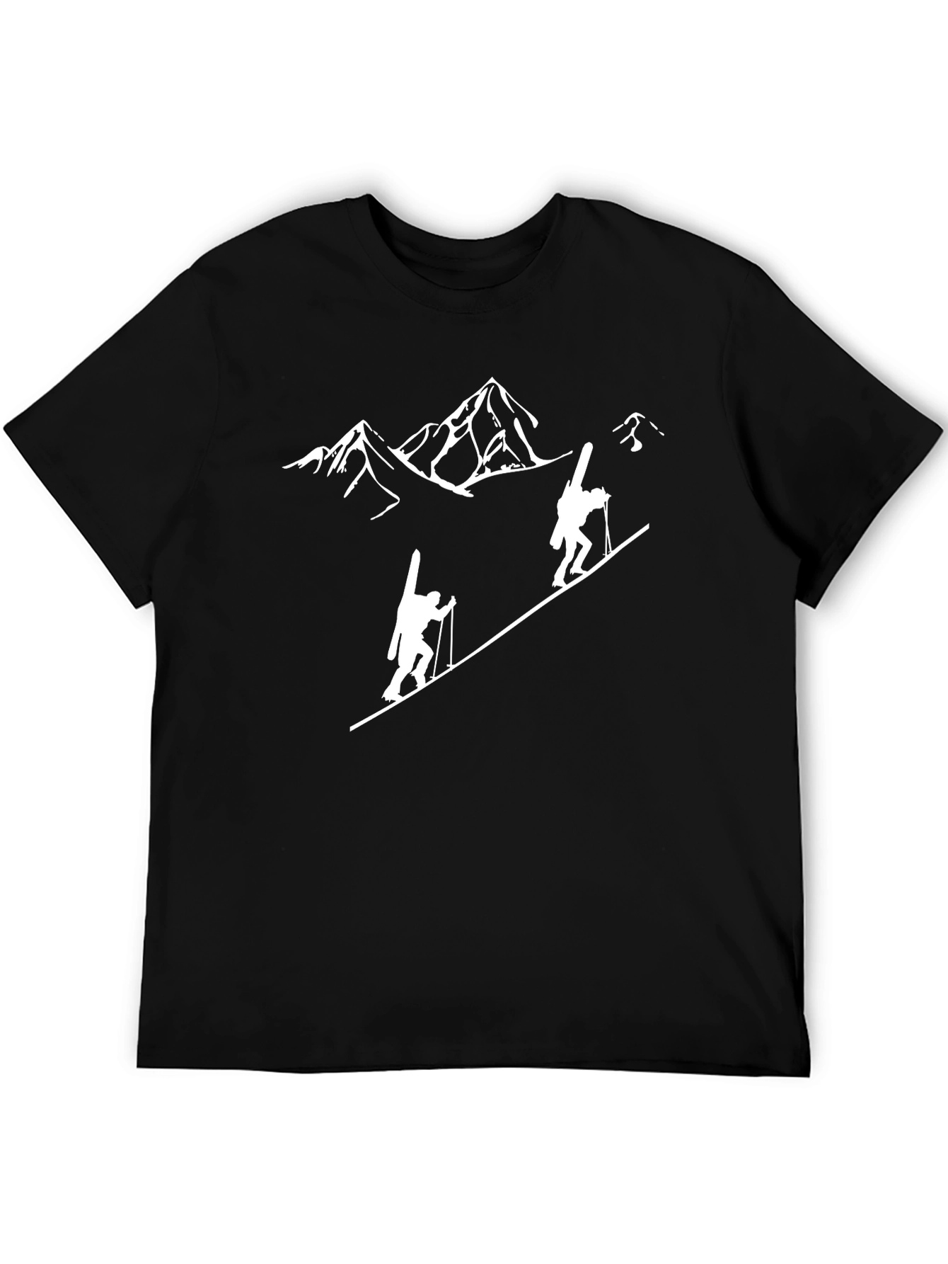 Mountain Climber Graphic Tee - Black