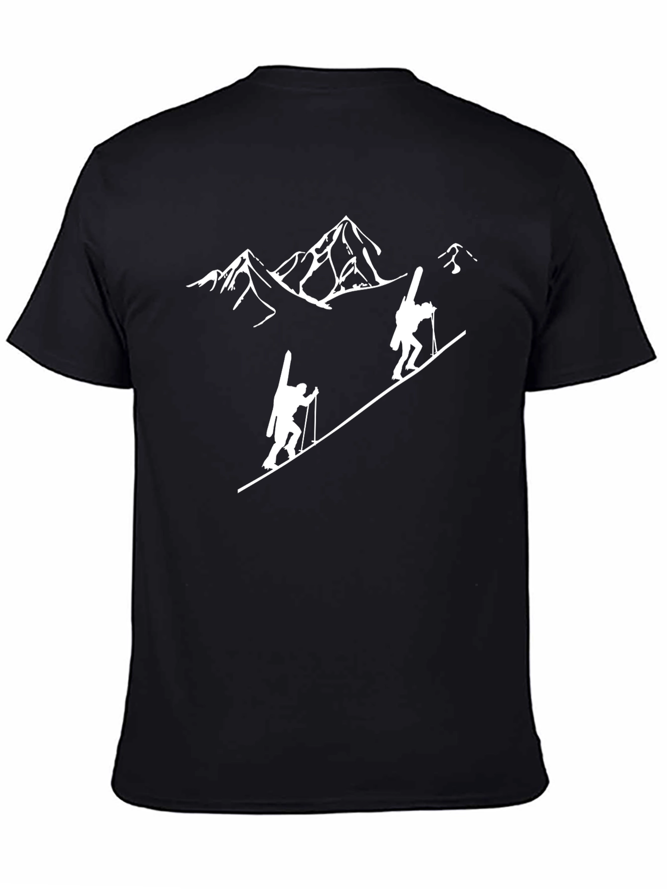Mountain Climber Graphic Tee - Black