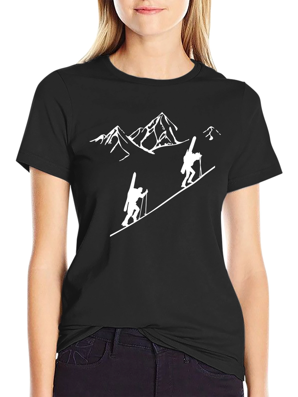 Mountain Climber Graphic Tee - Black