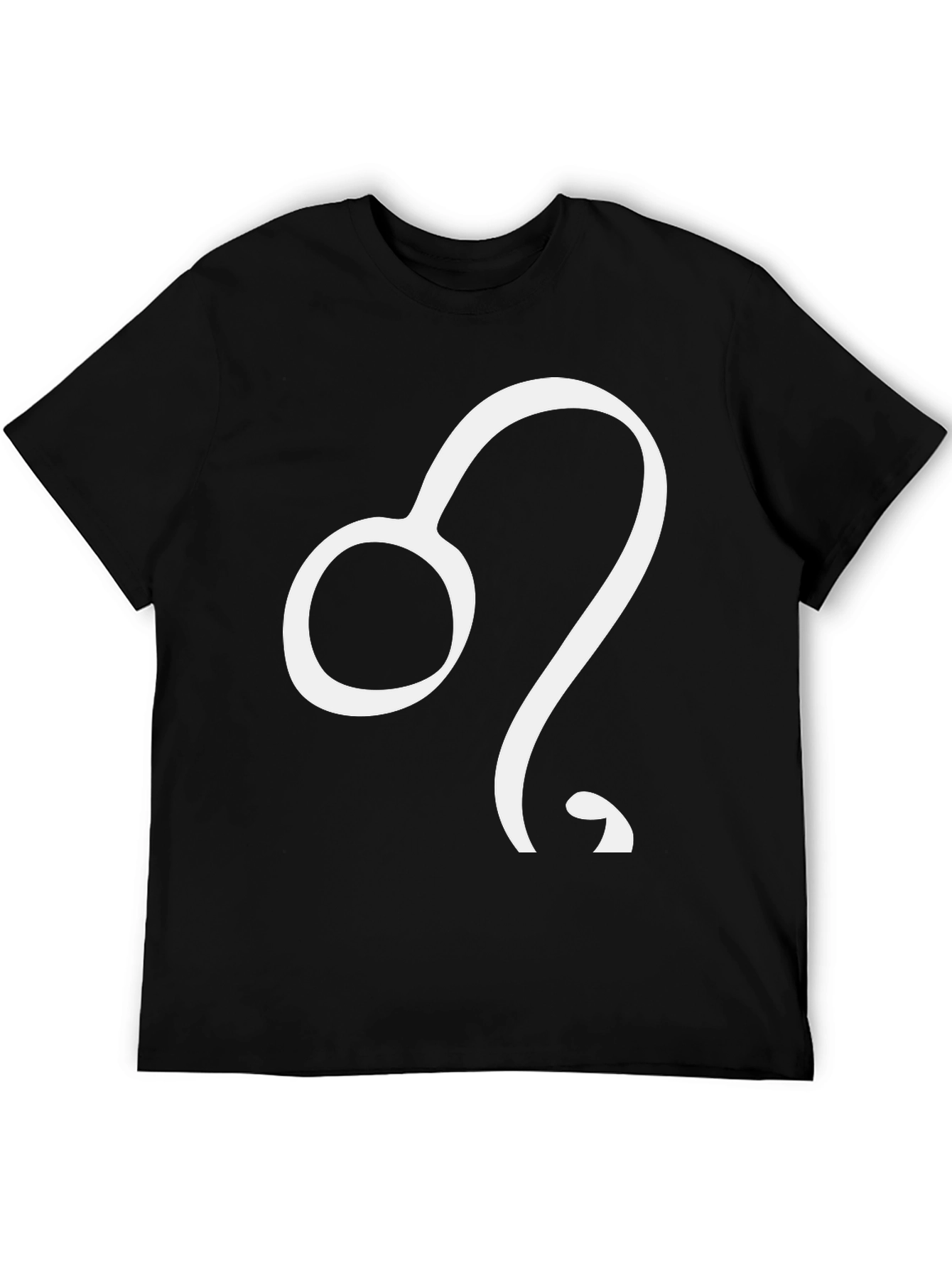 Leo Zodiac T-Shirt - Black Cotton Tee