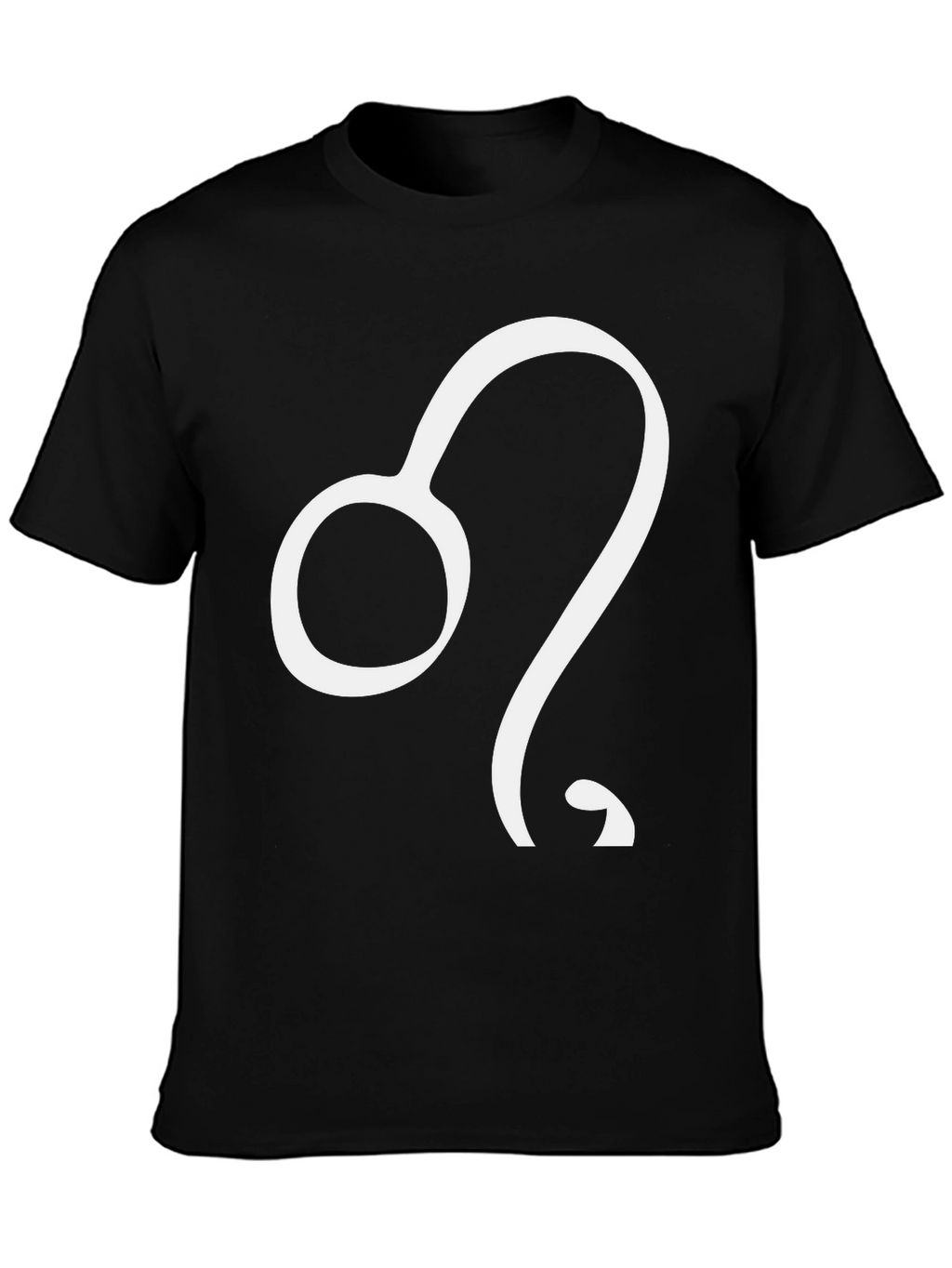 Leo Zodiac T-Shirt - Black Cotton Tee