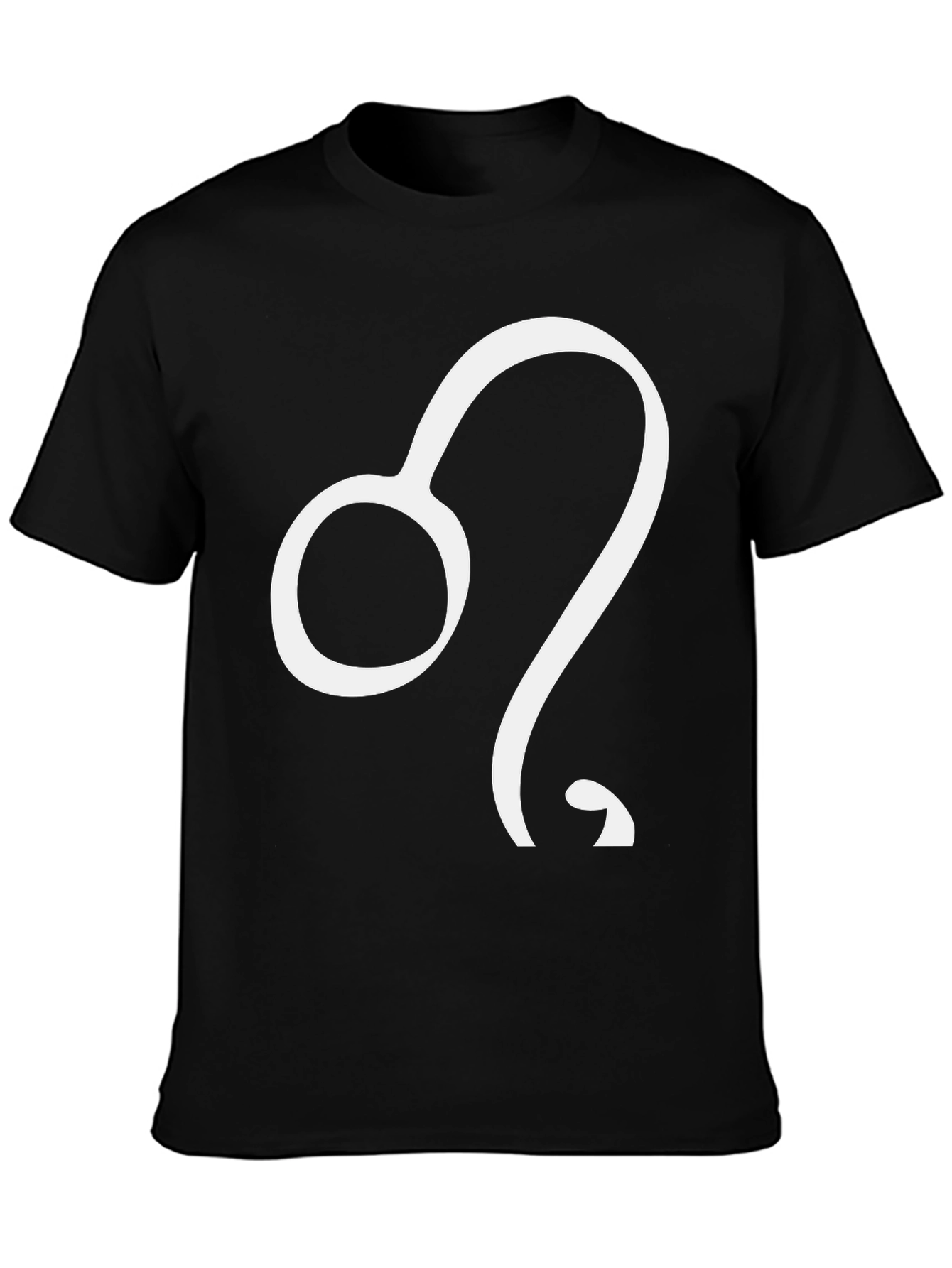 Leo Zodiac T-Shirt - Black Cotton Tee