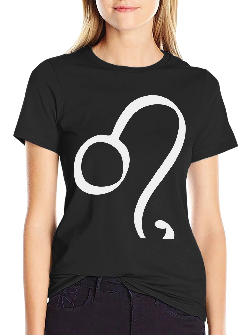 Leo Zodiac T-Shirt - Black Cotton Tee