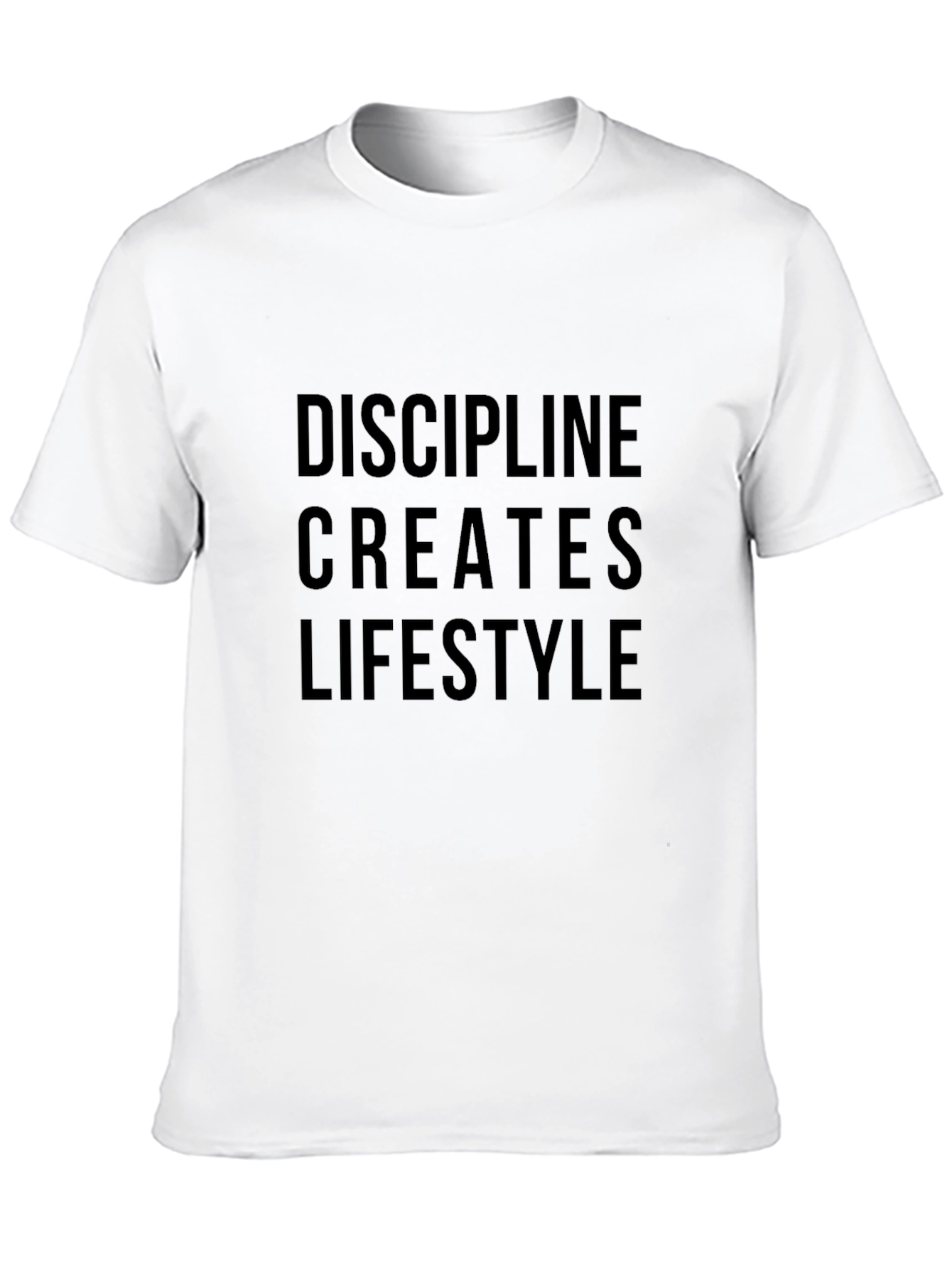 Discipline Creates Lifestyle Graphic Tee - Motivational Shirt