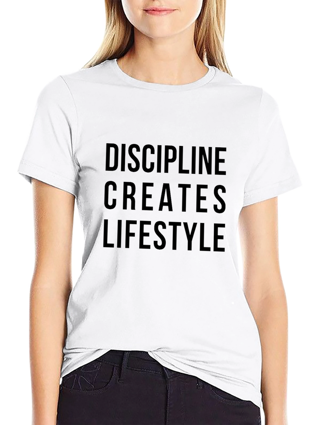Discipline Creates Lifestyle Graphic Tee - Motivational Shirt