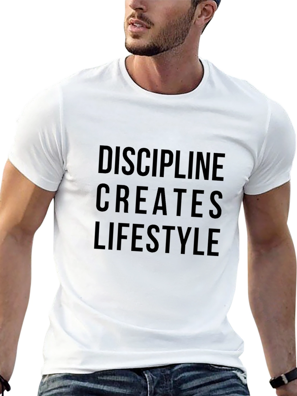 Discipline Creates Lifestyle Graphic Tee - Motivational Shirt