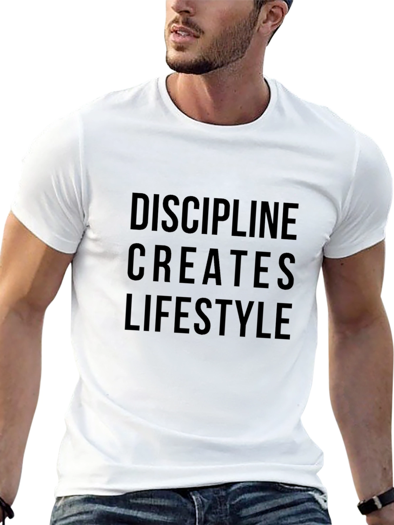 Discipline Creates Lifestyle Graphic Tee - Motivational Shirt